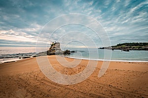 Camello Beach in Santander, Cantabria, Spain photo